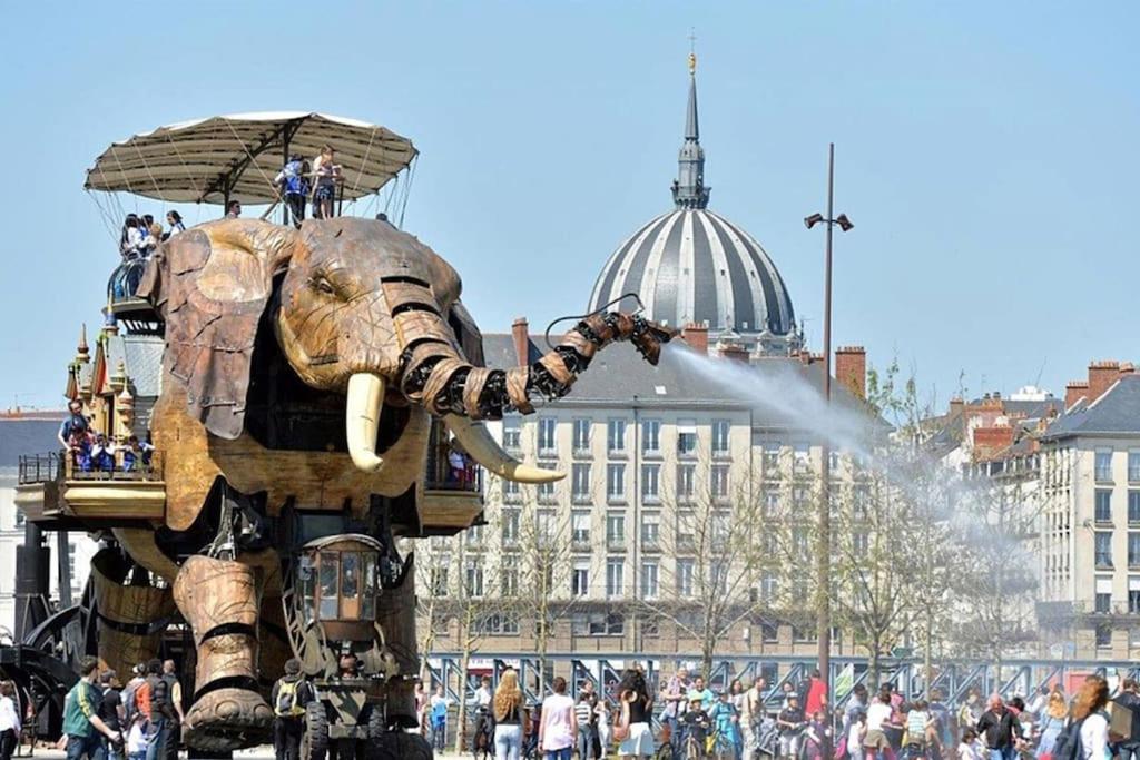 Grande Chambre Independante, Charme, Calme Sur Jardin, Nantes Centre, Acces Prive Par Escalier De L'Immeuble, Sdb & Wc Prives, 10 Minutes Gare Et Palais Des Congres Buitenkant foto